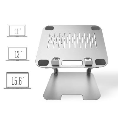 China Metal Metal Sturdy Desktop Stand Foldable Height Adjustable Cooling Stand For Laptop notebook for gaming or living streaming for sale