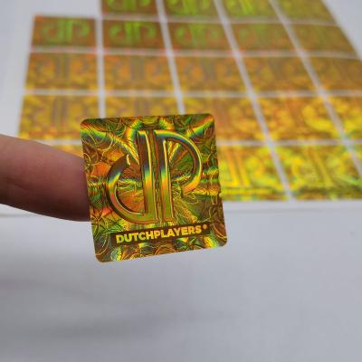 China Holographic Custom Colored Waterproof 3d Laser Seal Hologram Tamper Evident Sticker With Single Time for sale