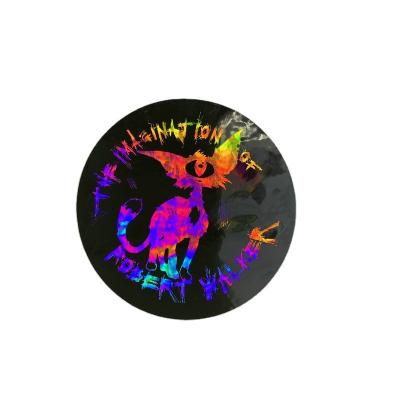 China Holographic Tamper Evident Self Adhesive Hollow Self Adhesive Sticker Serial Number Custom Logo China Supplier for sale