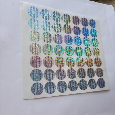 China Custom logo size laser hologram a4 paper barcode sticker hologram hologram image printing for sale