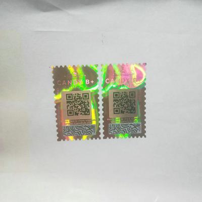 China Anti Counterfeit Holographic Custom Sticker Decal Foil Printing Custom 3d Hologram Sticker for sale