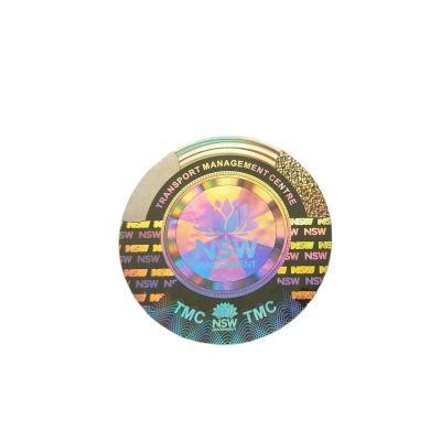 China Custom 3D Holographic Products Foil Film Roll Hot Stamping Label Stickers for sale