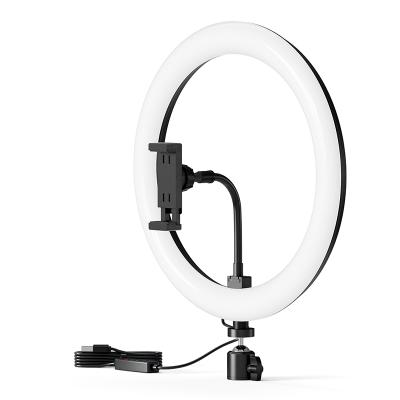 China Mini 10 Inch Selfie Ring Light With Mobile Phone Holder LED Ring Fill Light Compatible With iPhone Android for sale