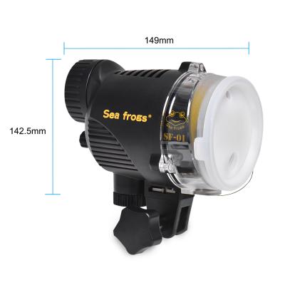 China SF-01 100M IPX8 LED Flashlight Waterproof Underwater Strobe Light Industrial Diving 6000K Flash Light for sale