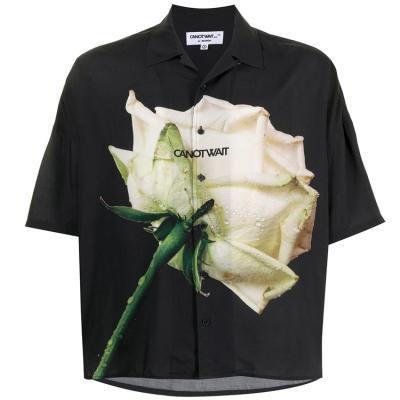 China Hot Selling Anti-pilling Floral Printing Oversized Shirt OEM New Fashion Customized Logo for sale