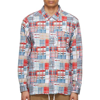 China OEM Fashion Patchwork Breathable Multicolor Loose Casual Summer Shirt Jacket Hot Sales Shirt For Men for sale