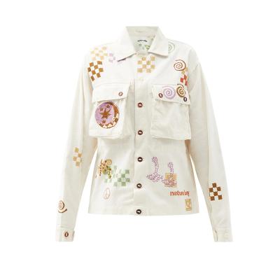 China OEM QUICK DRY Women's Jacket Print Organic-Cotton Casual Jacket for sale