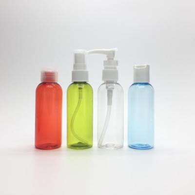 China Colorful Airline Travel Accessories Lotion 80ml PET Plastic Bottles Set for sale