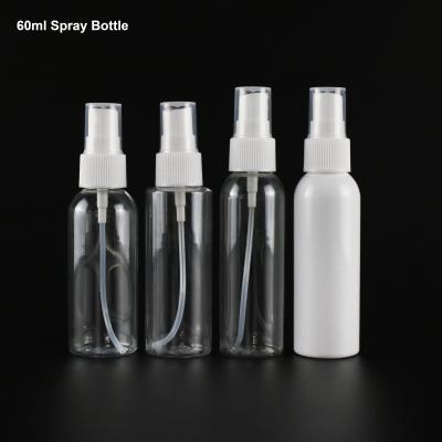 China Personal Care Custom Color PET 60ml Plastic Spray Bottle In Different Shape for sale