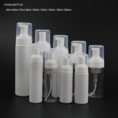 China Hot Selling 50ml 60ml 70ml 80ml 100ml 120ml 150ml 180ml 200ml Personal Care PET Foam Bottle for sale