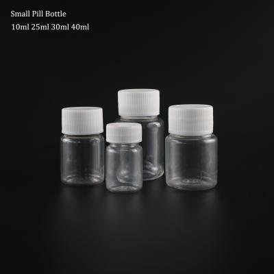 China 10ml 25ml 30ml 40ml Small Pharmaceutical PET Bottle Pill Bottle Capsule Bottle for sale