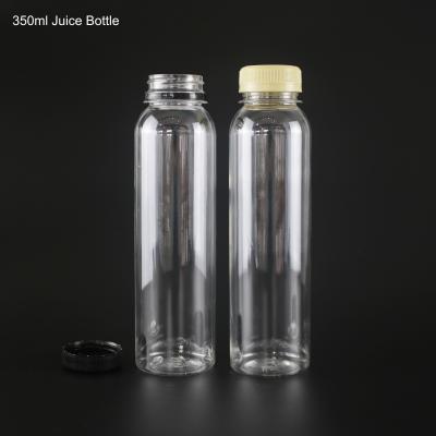 China Hot Selling Beverage Clear 350ml PET Plastic Biodegradable Beverage Bottle for sale