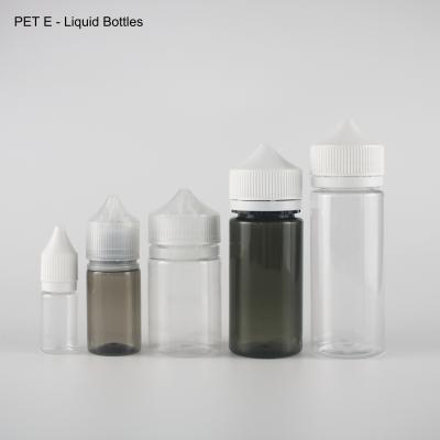 China Pharmaceutical Wholesale PET E Liquid Bottles 10ml 30ml 60ml 80ml 100ml for sale