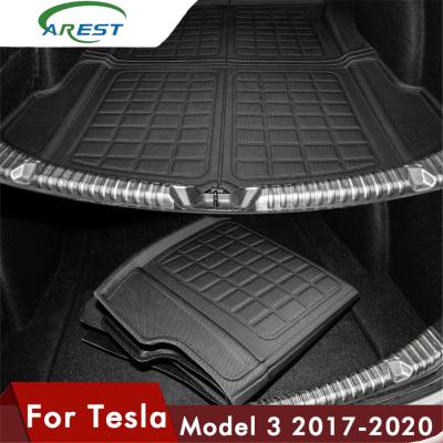 China TPO TPO Carest Model3 Car Trunk Mat For Tesla Model 3 Rear Model There Interior Accessories Tray Trunk Cargo Pads for sale