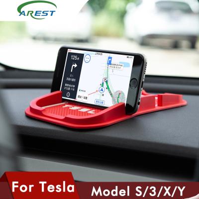 China Tesla Model Three Tesla Model Three Carest Car Dashboard Non Slip Grip Pad For Tesla Model 3 X S Phone Holder Matte Anti-Slip Slip Model 3 ModelY Accessories for sale