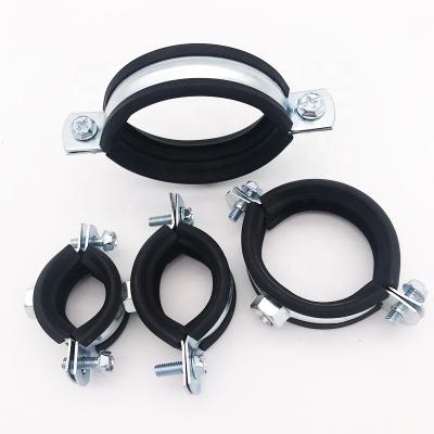 China Heating Types Carbon Steel Pipe Clip Liner Steel Pipe Clamps Support Bracket for sale