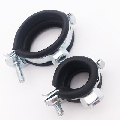 China Connection Popular Pipe Clamp With Rubber Line Clamps G Clamp System Pipe Support for sale