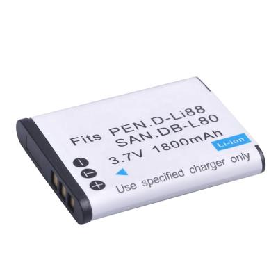 China DB-L80 DBL80 D-Li88 DLi88 VW-VBX070 Camera Battery for Sanyo DMX-CG10, DMX-CG11, VPC-CG10, VPC-CG10BK, VPC-CG10GX, VPC-CG10P for sale