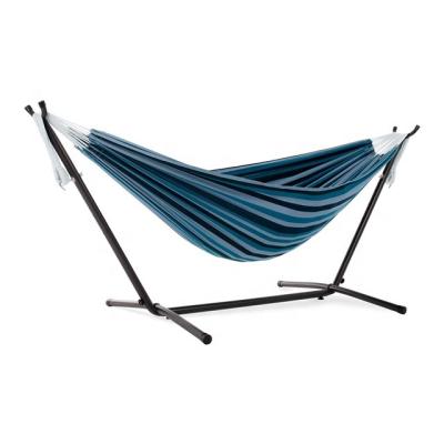 China Durable Hot Sale Metal Frame Colorful Canvas Hammock With Stand for sale