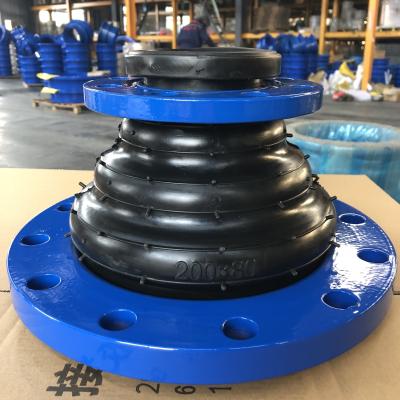 Chine Tee Bellow Epdm Rubber Expansion Joint / Double Sphere Rubber Expansion Joint For Water Media à vendre