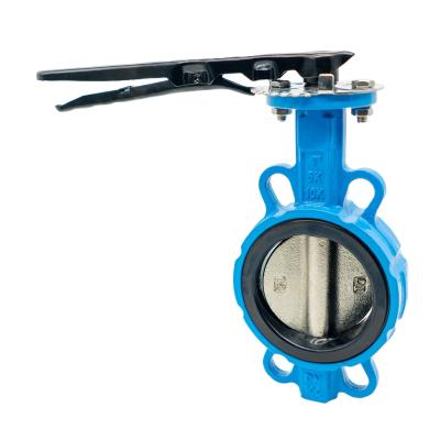 China 150mm 110mm 100mm manual butterfly valve Turbo Butt Type Soft Back Soft Seal Midline for sale