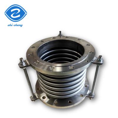 China 304 316 Vacuum Tie Dn50 100 200 Metallic Rubber Bellow Flange Type Metal Bellows Expansion Joints Corrugated for sale