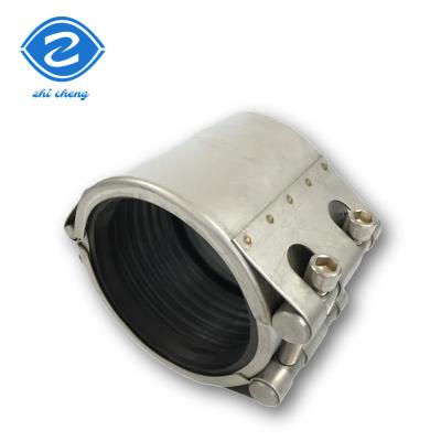 China Drain Pipe Repair Clamp 1/2 Inch Pressurised Ss 316 Oil Pipes Bolted Connection for sale