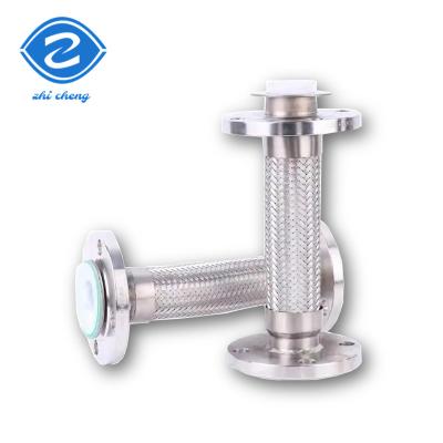 China DN32 DN3000mm Lp Gas Radiator Stainless Steel Braided Hose Flanged Metal for sale