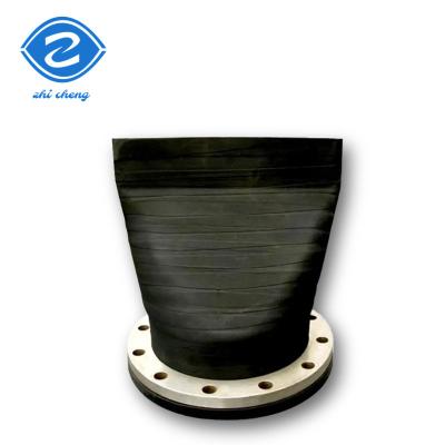 China DIN Flanged Rubber Check Valve Duckbill Equal Head Wear Resistant  Non Return for sale