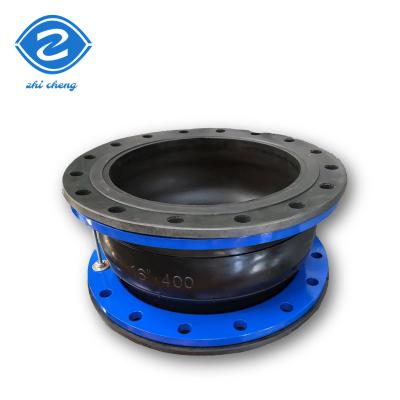 China DN25-DN3000 flexible pipe expansion joint rubber Fully End-Sealed Flanged Bellows EPDM Single Sphere for sale