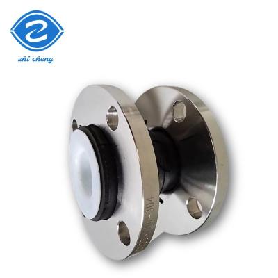 China Round Head Code Ss304 Flange Connection Chemical Pipeline Epdm Ptfe Lined Rubber Expansion Joint for sale