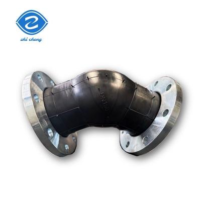 China NBR Material 90 Degree Flexible Rubber Elbow Expansion Joint for High Pressure Testing for sale