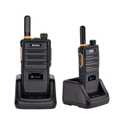 China Inrico 4G T620 half screen small walkie talkie for hotel school hospial lady use 1.3 inch black and white screen for sale