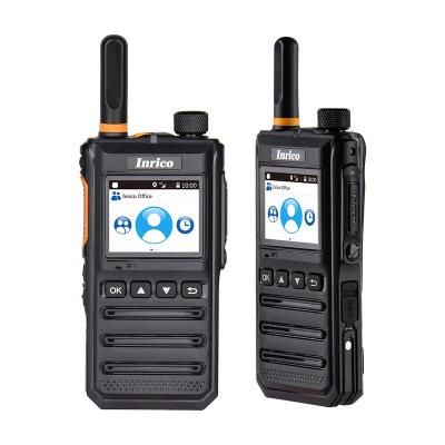 China CE/FCC Inrico T640A Dual Sim Card Walkie Talkie Military Long Range Handheld Two Way Radio With 1.77 Inch Antenna for sale