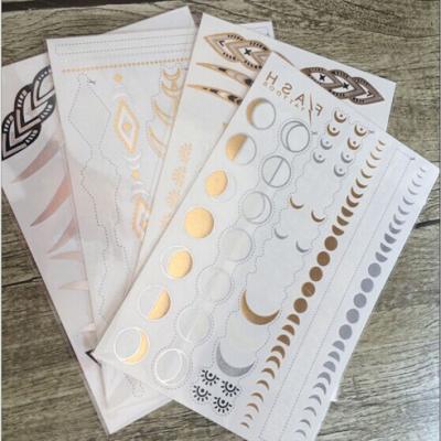 China Apparel Custom Metallic Effect Temporary Tattoo Sticker for sale