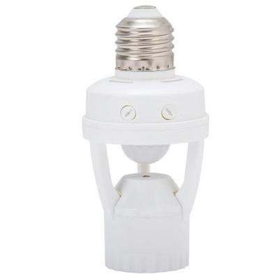 China Base Plastic Infrared Sensor E27 Bulb Holder Motion Sensor Lamp Holder for sale