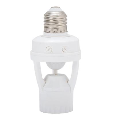 China E27/E26 Low Infrared Sensor Motion Sensor Lamp Holder Socket for sale