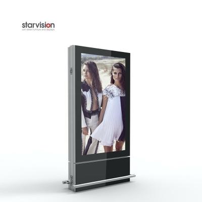 China 4G 65 Inch Outdoor Digital Floor Mount Signage Kiosk LCD Display Totem 55/65/75/86 for sale