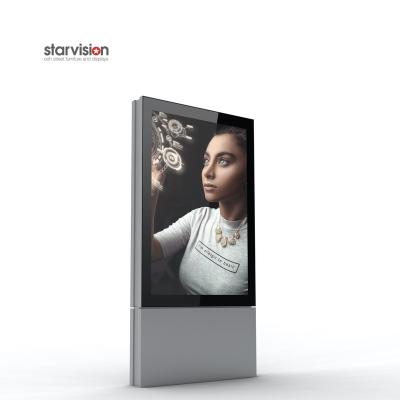 China Advertising Poster Display 55inch 65 Inch Vertical LCD Show Indoor Floor Stand Digital Signage for sale