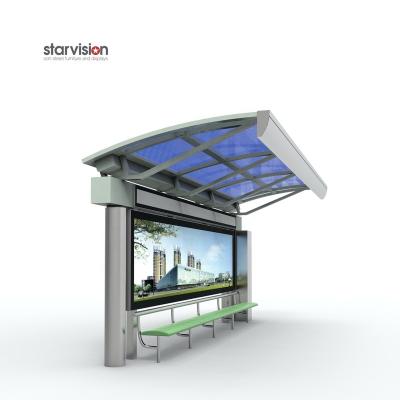 China Static/Scrolling/Digital/Solar Power/Hot Selling Low Price Outdoor Popular City Electricity Bus Stop Bus Stop On Street for sale