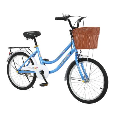 China 24 inch carbon steel bicycle frame single cheap city bike steel speed urban bicycles for women 20 inch cheap female student bike for sale