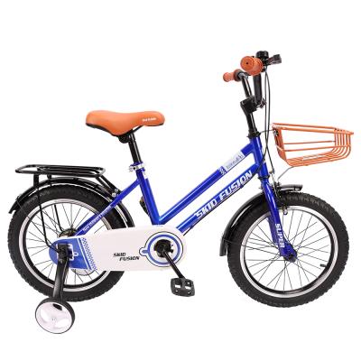 China 12-16-18-20 Inch Steel Frame Children's Bicycle High Quality Children's Four-Wheel Bicycle for sale