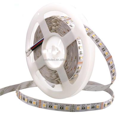 China Decorative Lighting 4 Colors in 1 White 60 LED/m SMD5050 4 LED Chip Flexible RGB+White/RGB+Warm in 1 RGBW LED Strip Light for sale