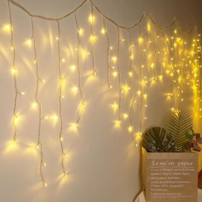 China Led Icicle Curtain Light Christmas Led String Light 3.5m 96 LED String Lights For Wedding Party Home Decoration for sale