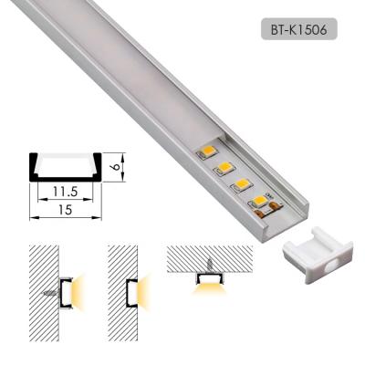 China Cheap Price 1506 LED Heatsink Strips Aluminum Profiles For Home Lighting for sale