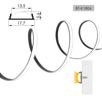 China Decorations factory direct flexible heatsink bendable aluminum profile for led strip light for room for sale