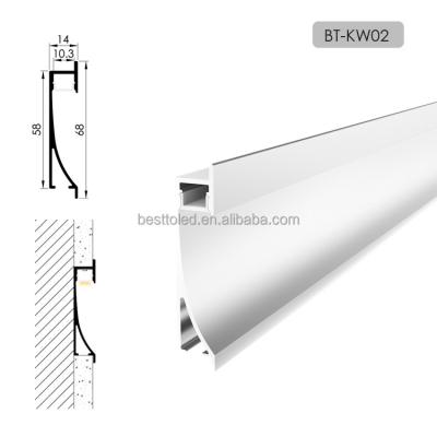 China High Quality Radiator Wall Recessed LED Mounted Aluminum Extrusion For Step Stair Lighting for sale