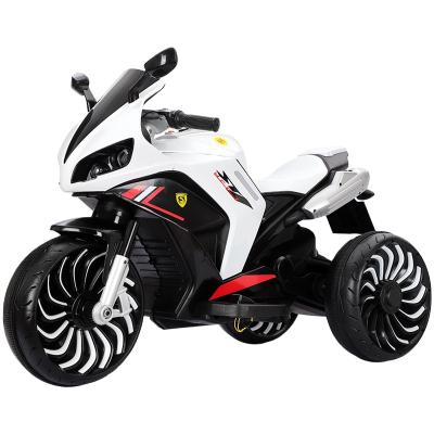 China Ride on Toy Children's Electric Motorcycle Can Sit on Adult Boys and Girls Double Large Three-Wheeled Rechargeable Toy Car for sale