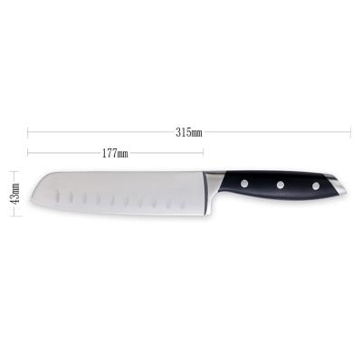 China Excellent Quality Sustainable Carbon Steel With ABS+SS430 Forged Handle Kitchen Knives Knife Set for sale