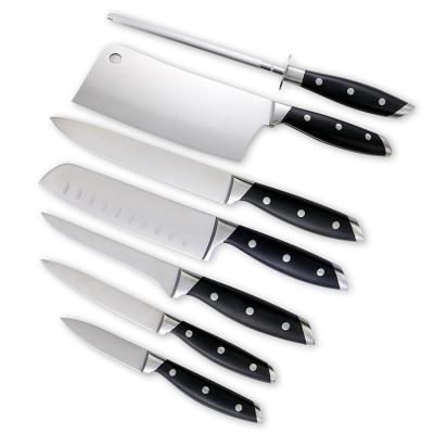 China Viable Latest Knife Set Knives Kitchen Knife Tools With ABS+SS430 Forged Handle for sale